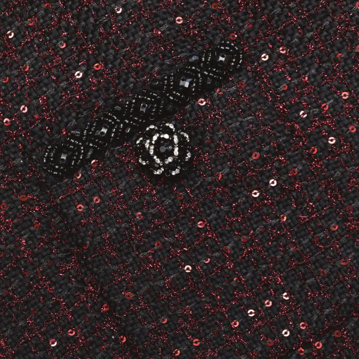 Black Metallic Boucle Midi Skirt Women Self Portrait Bottoms Black Metallic Boucle Midi Skirt Women Self Portrait Bottoms