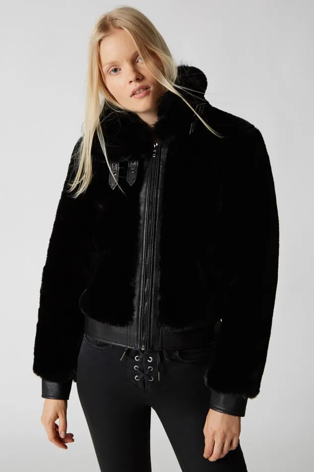 BLANK NYC Jackets Black Noise Jacket 8211 Women