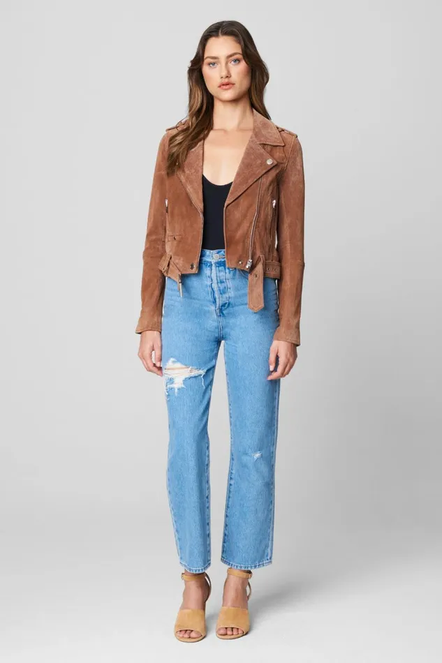 BLANK NYC Jackets Coffee Bean Moto Jacket 8211 Women