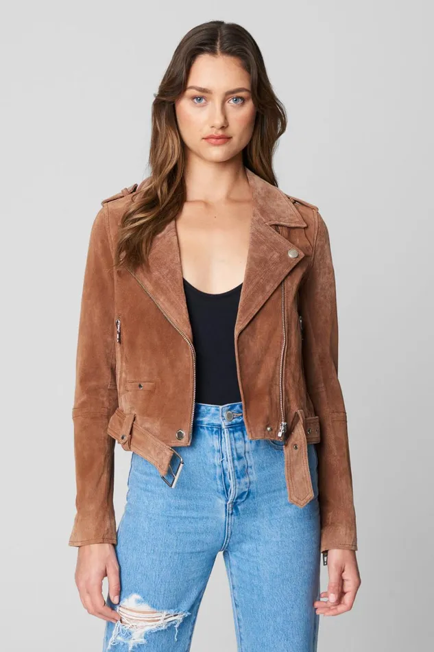 BLANK NYC Jackets Coffee Bean Moto Jacket 8211 Women