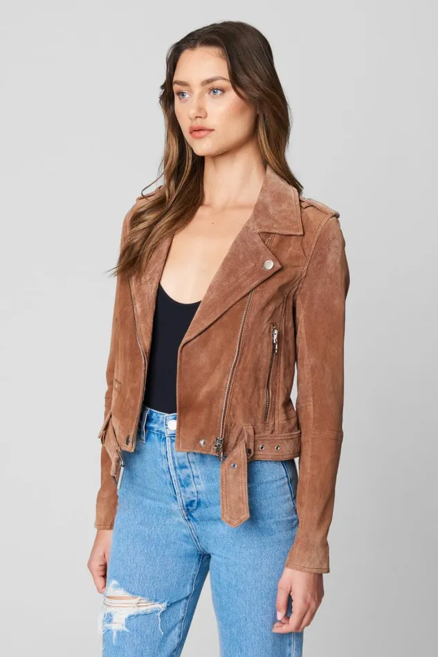 BLANK NYC Jackets Coffee Bean Moto Jacket 8211 Women
