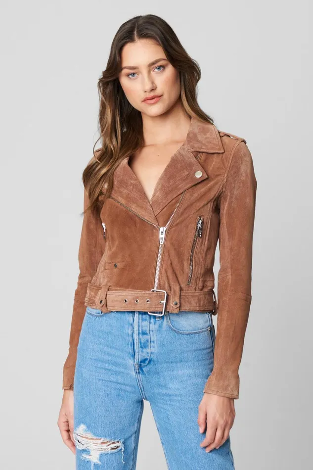 BLANK NYC Jackets Coffee Bean Moto Jacket 8211 Women