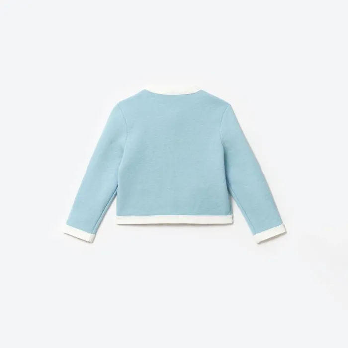 Blue Knit Cardigan Kids Self Portrait Knitwear