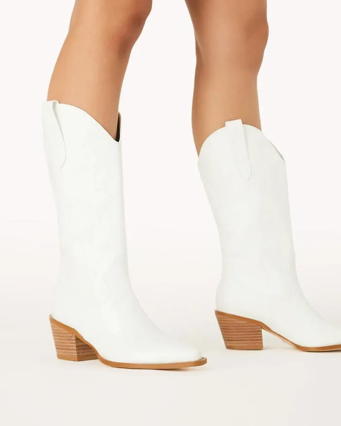 Boots Billini Knee High Boots DANARO WHITE