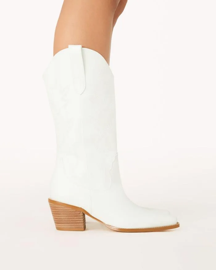 Boots Billini Knee High Boots DANARO WHITE