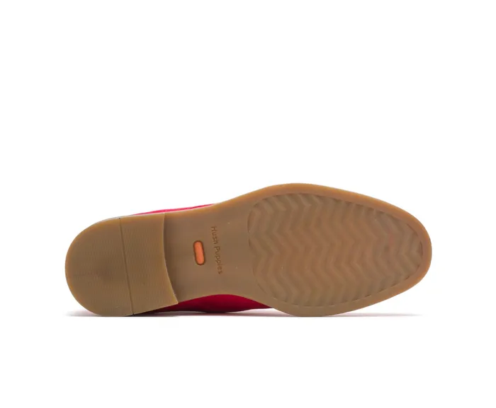 Boots Hush Puppies Women Bailey Chukka Boot Fire Red Suede
