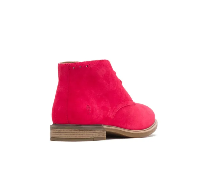 Boots Hush Puppies Women Bailey Chukka Boot Fire Red Suede