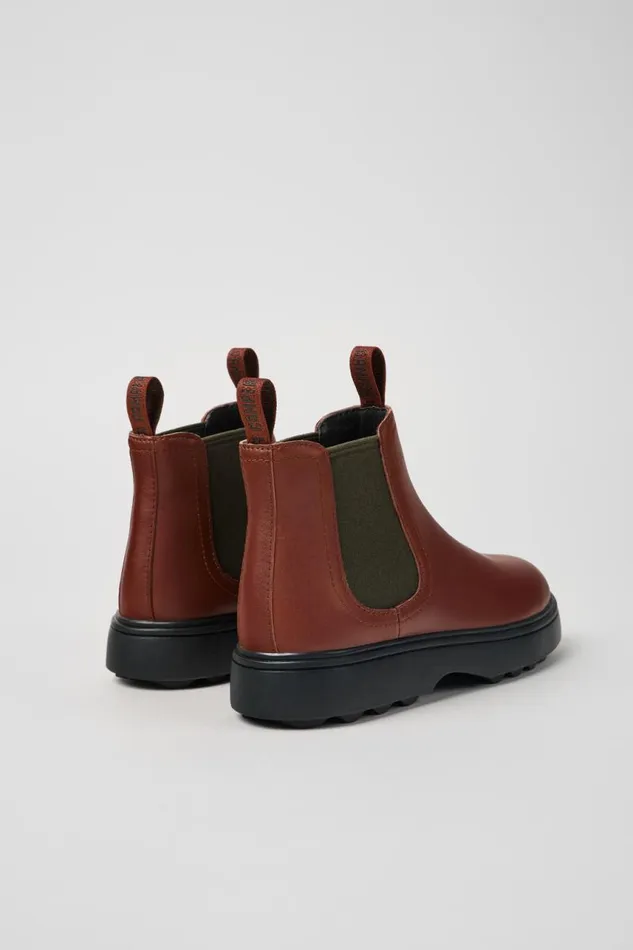 Boots Kids Camper Brownred Leather Boots Boots Kids Camper Brownred Leather Boots