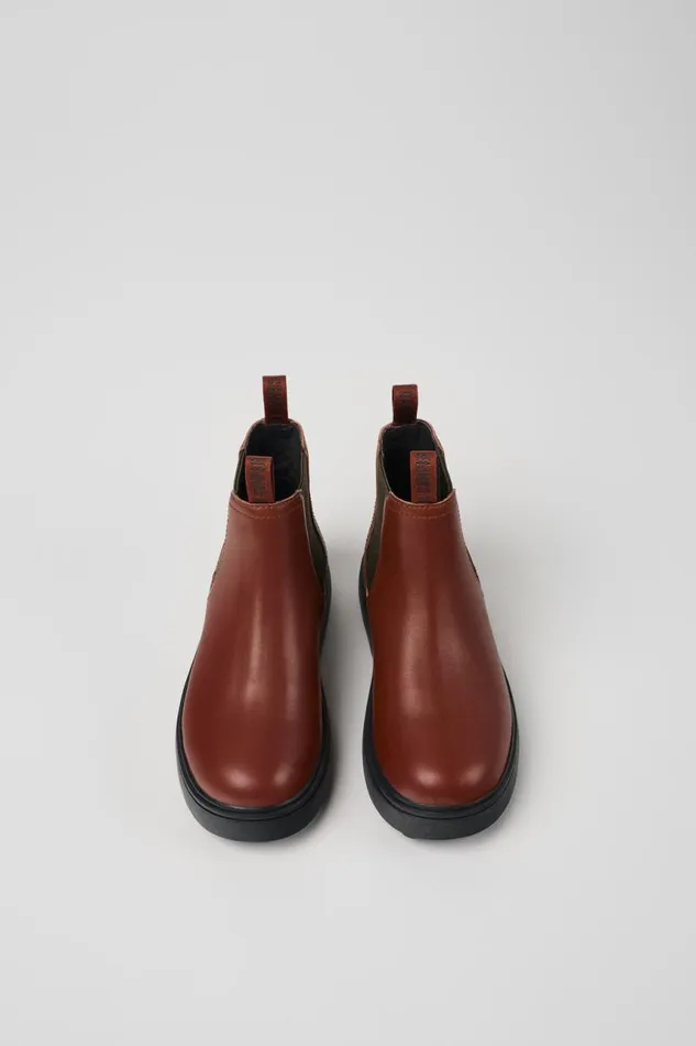Boots Kids Camper Brownred Leather Boots Boots Kids Camper Brownred Leather Boots