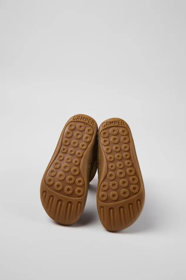Boots Kids Camper Peu Brown Nubuck And Leather Boots