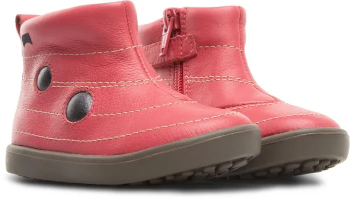 Boots Kids Camper Twins Pink TWINS Zip Ankle Boot For Girls