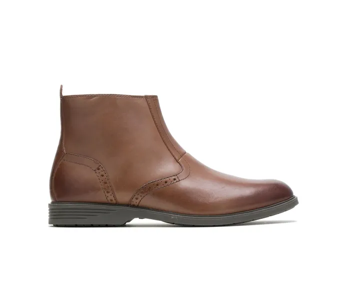 Boots Men Shepsky Zip Boot Brown Leather Hush Puppies