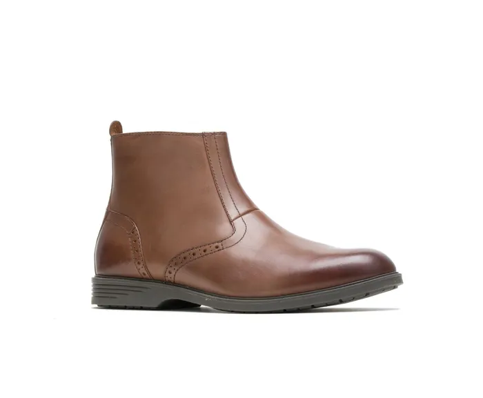 Boots Men Shepsky Zip Boot Brown Leather Hush Puppies Boots Men Shepsky Zip Boot Brown Leather Hush Puppies