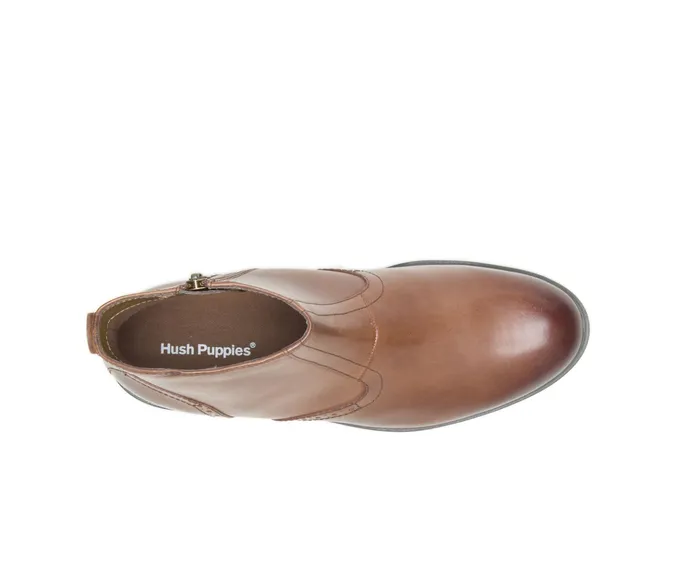 Boots Men Shepsky Zip Boot Brown Leather Hush Puppies Boots Men Shepsky Zip Boot Brown Leather Hush Puppies