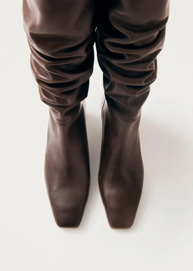 Boots Women ALOHAS Kalila Brown Leather Boots