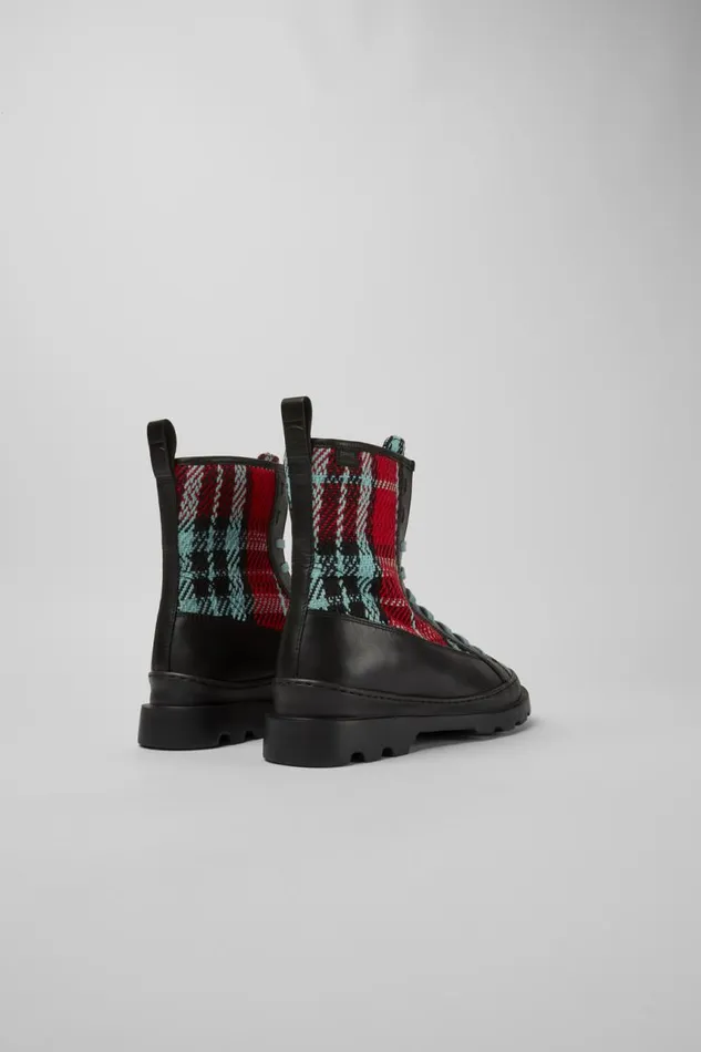 Boots Women Camper Brutus Multicolor Laceup Boots