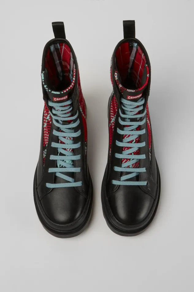 Boots Women Camper Brutus Multicolor Laceup Boots