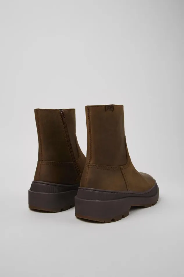 Boots Women Camper Brutus Trek MICHELIN Brown Nubuck Boots