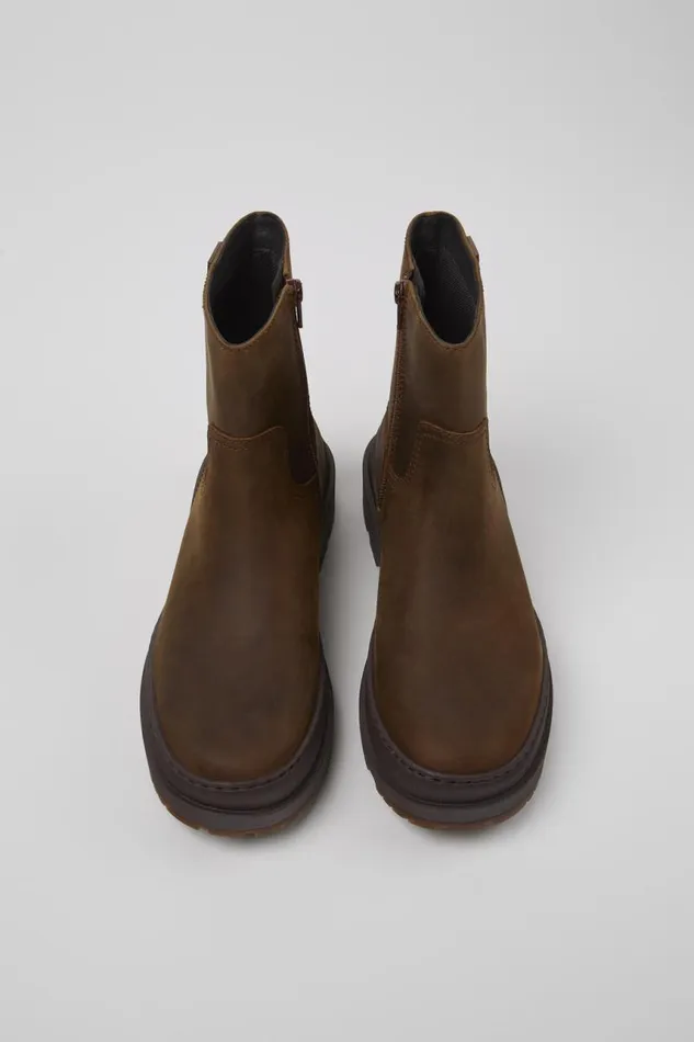 Boots Women Camper Brutus Trek MICHELIN Brown Nubuck Boots