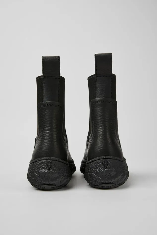 Boots Women Camper Ground MICHELIN Black Leather Ankle Boots Boots Women Camper Ground MICHELIN Black Leather Ankle Boots
