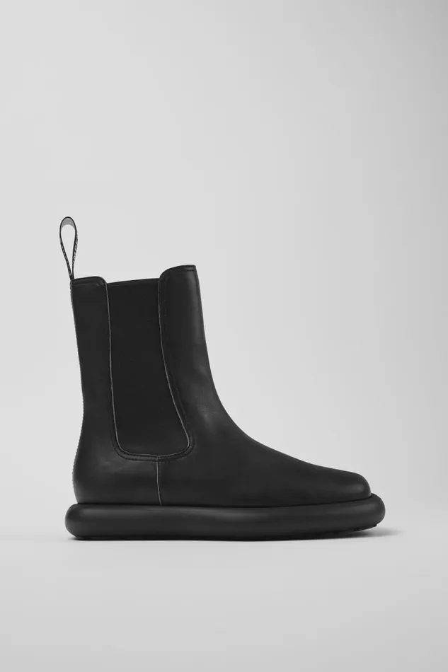 Boots Women Camper Onda Black Leather Boots
