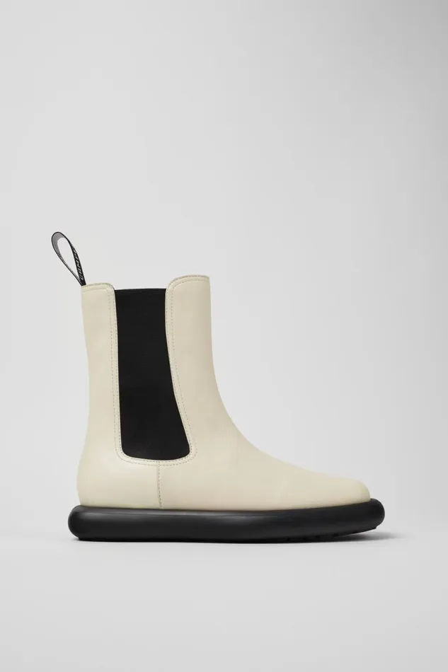 Boots Women Camper Onda White Leather Boots Boots Women Camper Onda White Leather Boots
