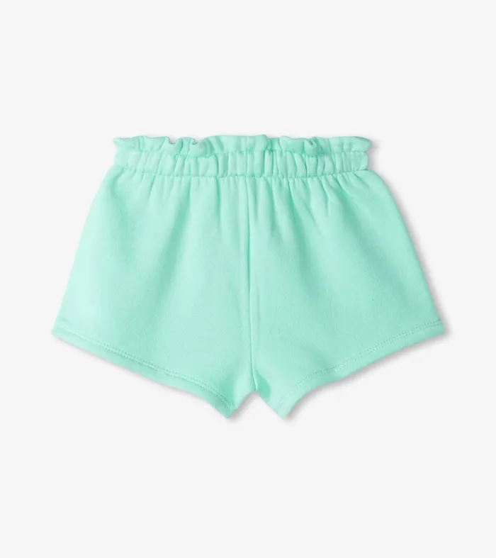 Bottoms Baby and Toddler Hatley Baby and Toddler Girls Ice Green Paper Bag Shorts