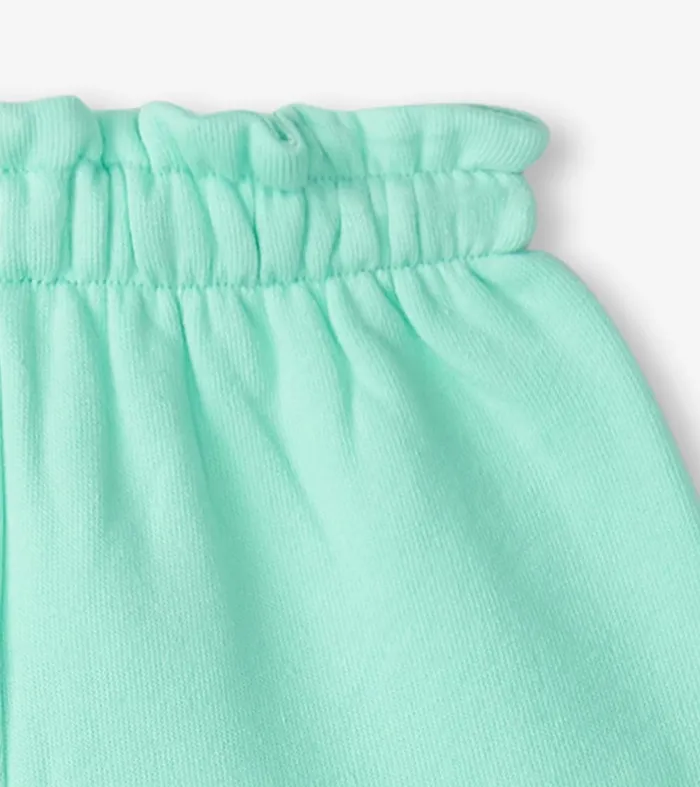 Bottoms Baby and Toddler Hatley Baby and Toddler Girls Ice Green Paper Bag Shorts