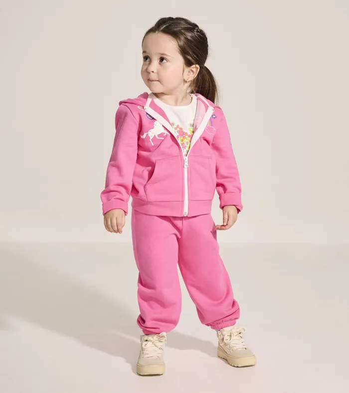 Bottoms Baby and Toddler Hatley Baby and Toddler Girls Pink Love Everywhere Pants