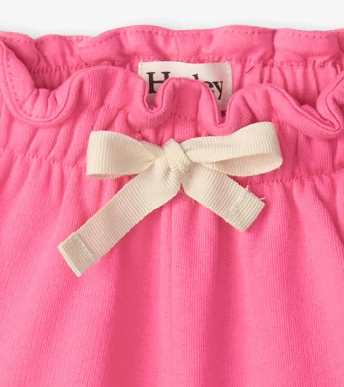 Bottoms Baby and Toddler Hatley Baby and Toddler Girls Pink Paper Bag Shorts