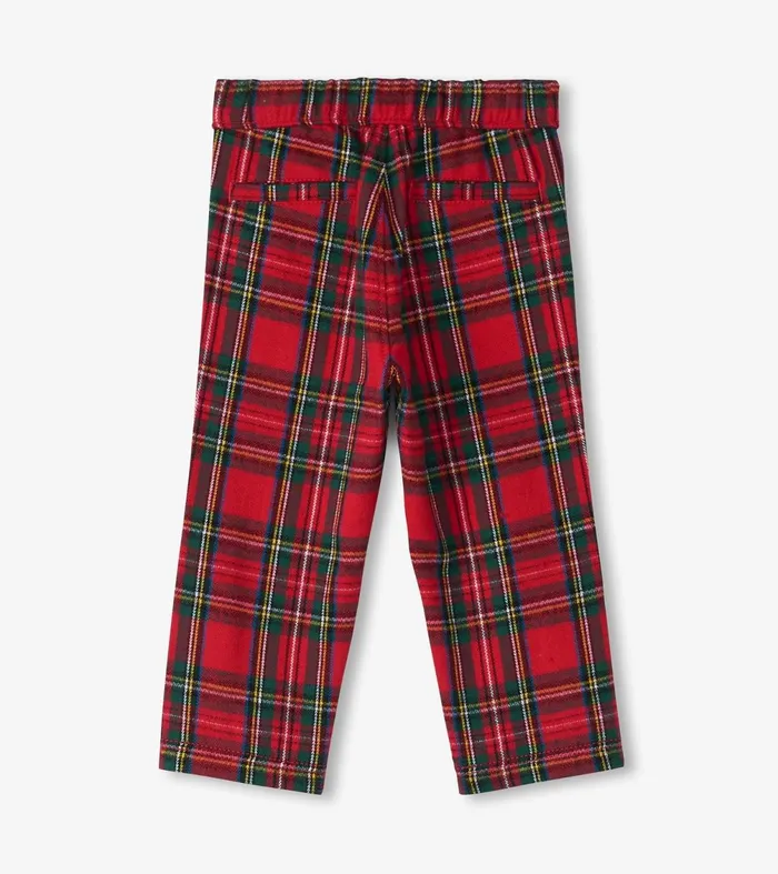 Bottoms Baby and Toddler Hatley Baby and Toddler Red Plaid Straight Leg Pants