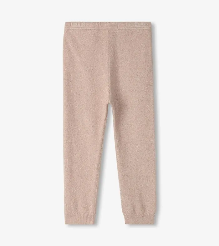 Bottoms Baby and Toddler Hatley Baby Girls Gold Glitter Cable Knit Leggings