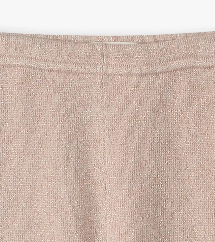 Bottoms Baby and Toddler Hatley Baby Girls Gold Glitter Cable Knit Leggings