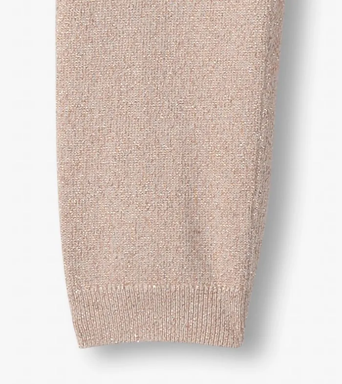 Bottoms Baby and Toddler Hatley Baby Girls Gold Glitter Cable Knit Leggings