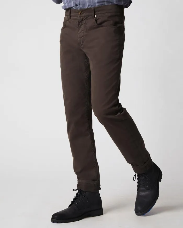 Bottoms Men Billy Reid 5 Pocket Pant Charcoal