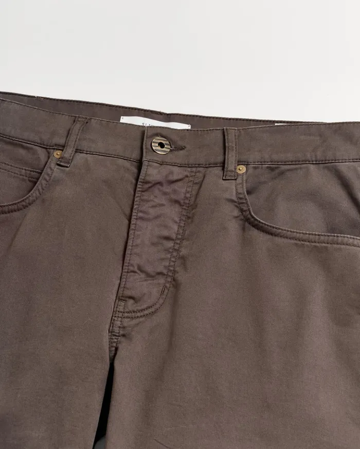Bottoms Men Billy Reid 5 Pocket Pant Charcoal