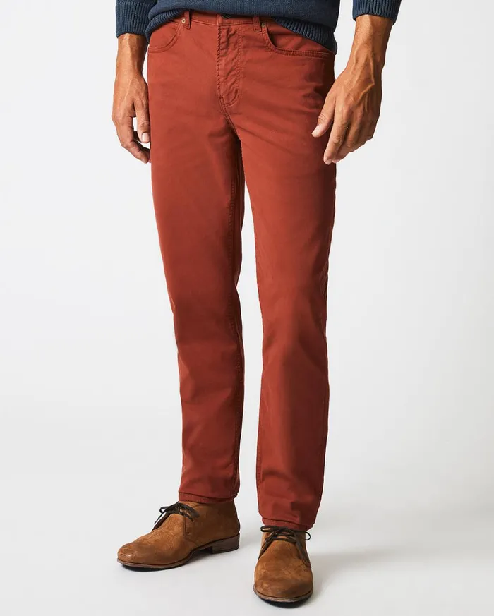 Bottoms Men Billy Reid 5 Pocket Pant Rust Red