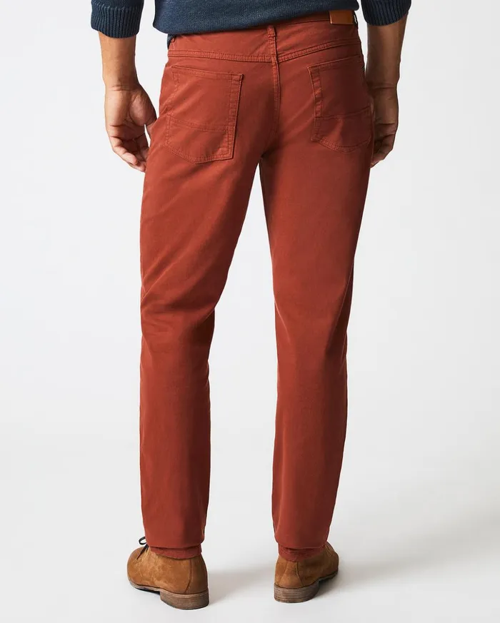 Bottoms Men Billy Reid 5 Pocket Pant Rust Red