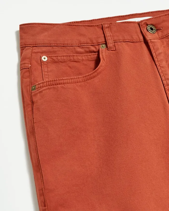 Bottoms Men Billy Reid 5 Pocket Pant Rust Red