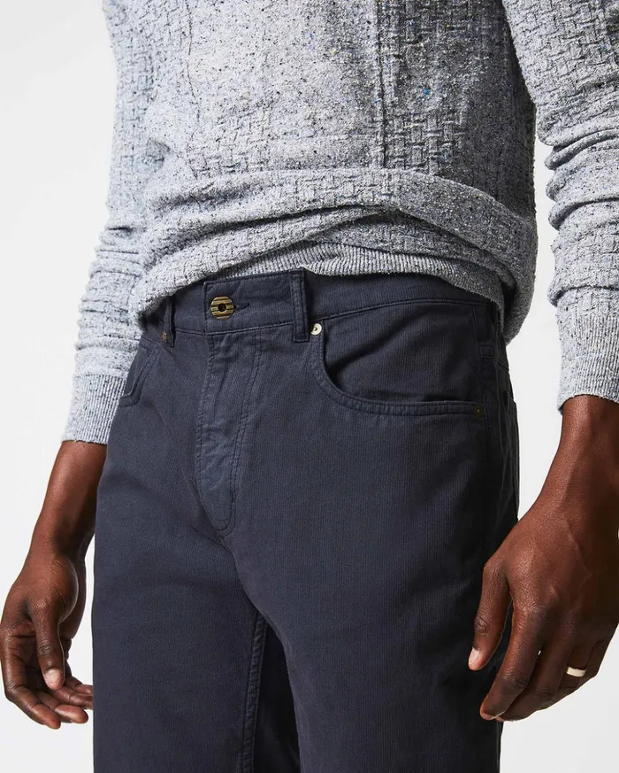 Bottoms Men Billy Reid Bedford 5 Pocket Pant Navy