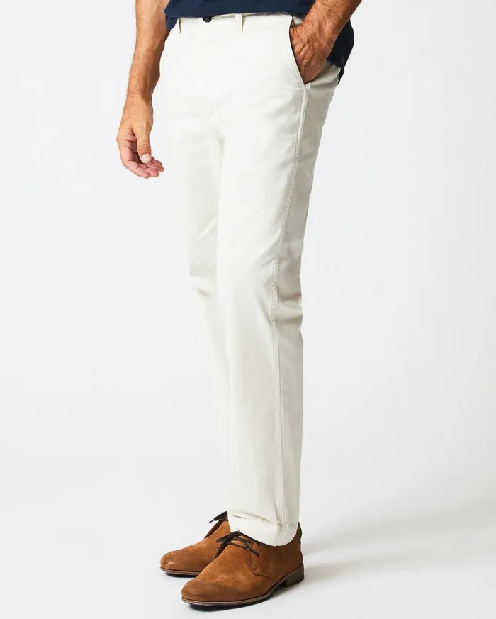 Bottoms Men Billy Reid Chino Pant Eggshell