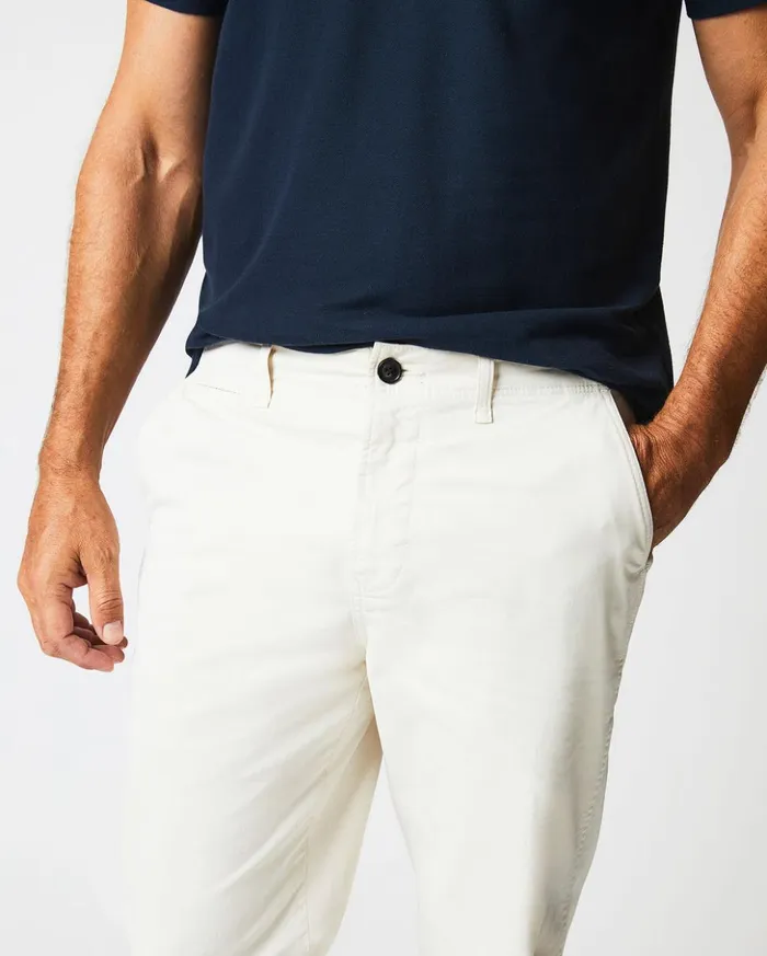 Bottoms Men Billy Reid Chino Pant Eggshell