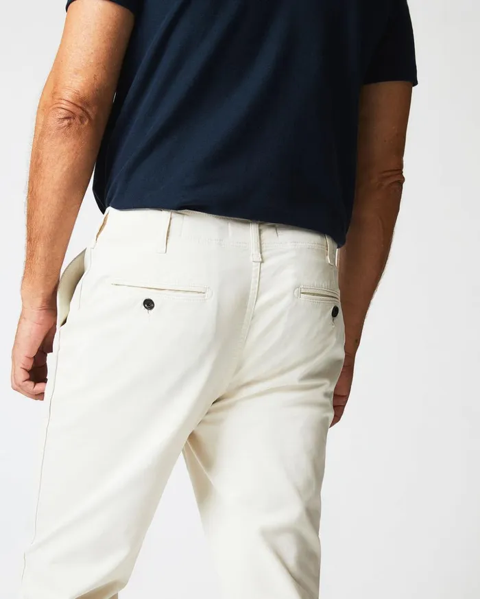 Bottoms Men Billy Reid Chino Pant Eggshell