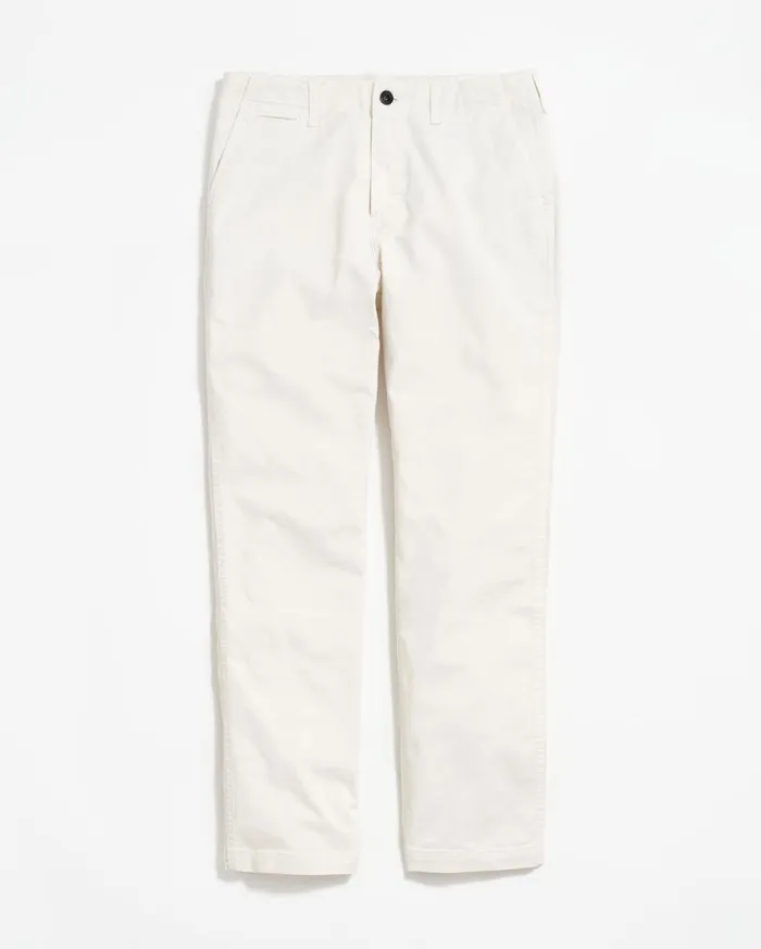 Bottoms Men Billy Reid Chino Pant Eggshell