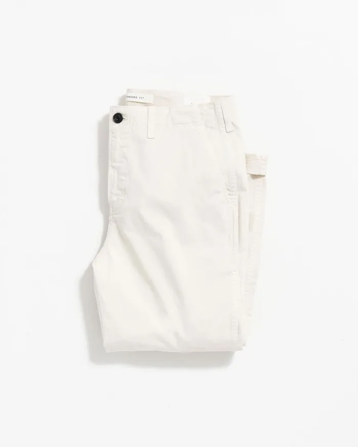 Bottoms Men Billy Reid Chino Pant Eggshell