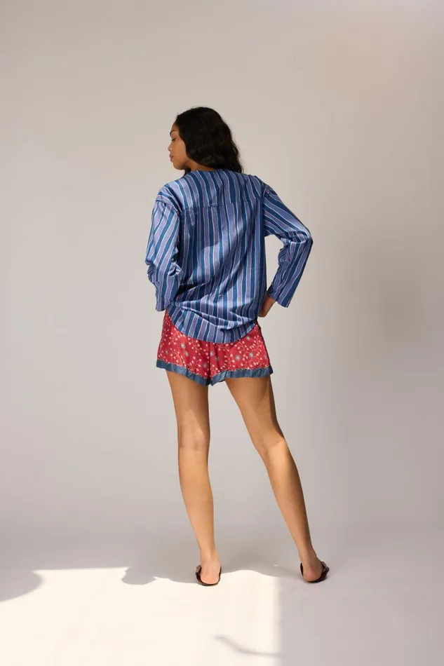 Bottoms Shop Natalie Martin JASPER SHORT Pinwheel Barn Red