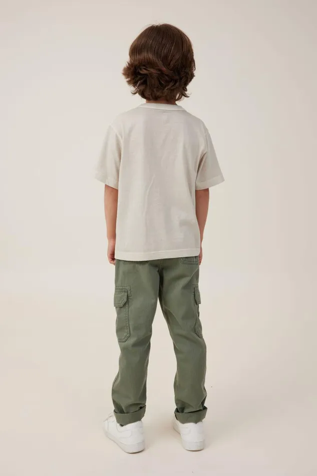Boys 214 Pants and Jeans Cotton On Cargo Pant Swag Green