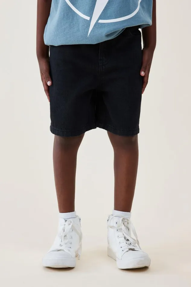 Boys 214 Shorts Cotton On Regular Fit Short Burleigh Black