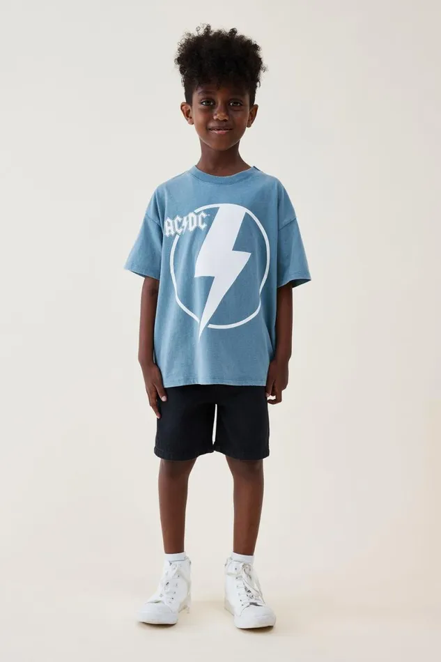 Boys 214 Shorts Cotton On Regular Fit Short Burleigh Black