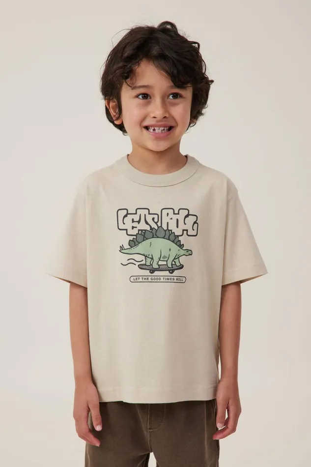 Boys 214 Tops and TShirts Cotton On Jonny Short Sleeve Print Tee Rainy Daylets Roll